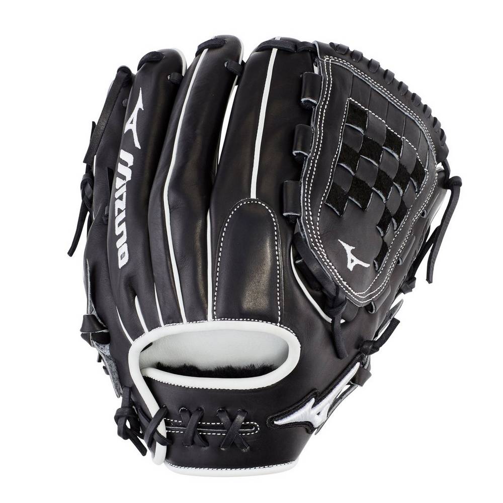 Mizuno Women's Pro Select Fastpitch Softball 12" Gloves Black (312770-CAW)